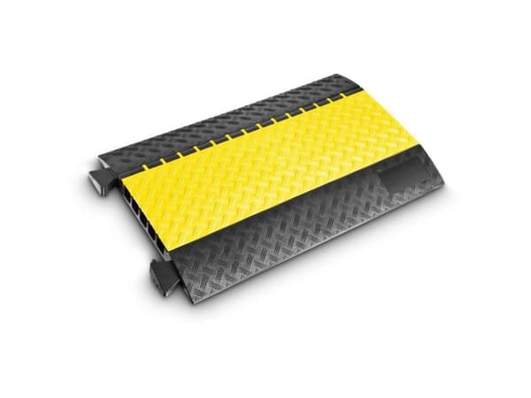 Defender MIDI 5, Kabelgolvskydd, Svart, Gul, Polyuretan, 5000 kg, B2, -30 - 60 °C