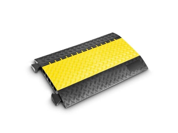 Defender MIDI 5, Kabelgolvskydd, Svart, Gul, Polyuretan, 5000 kg, B2, -30 - 60 °C