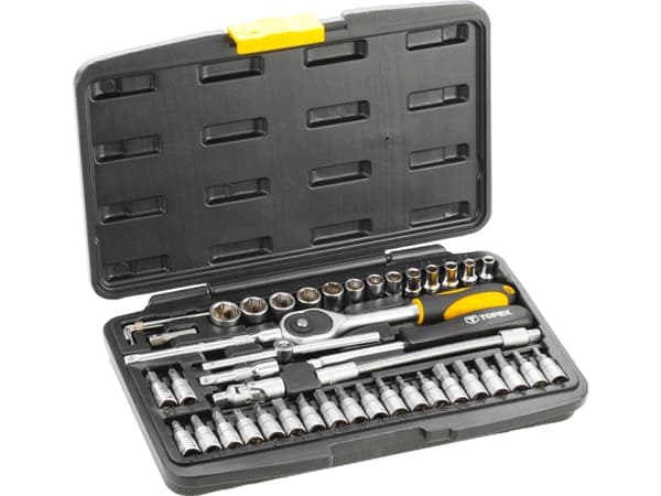 Topex hylsyavaimet 1/4" sarja 46 kpl.