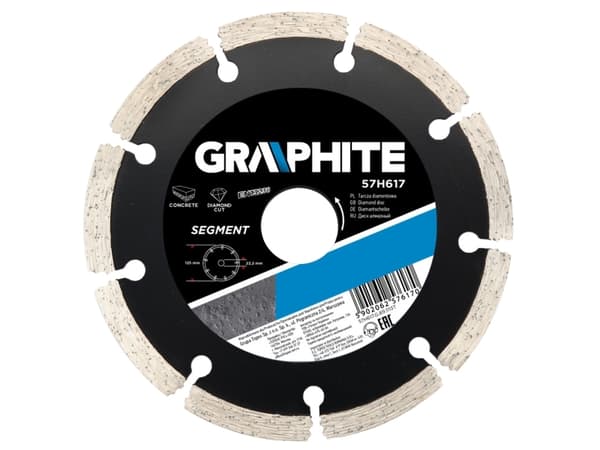 Timanttiterä 200x25,4 mm segmentoitu segmentin korkeus 8 mm 57H870
