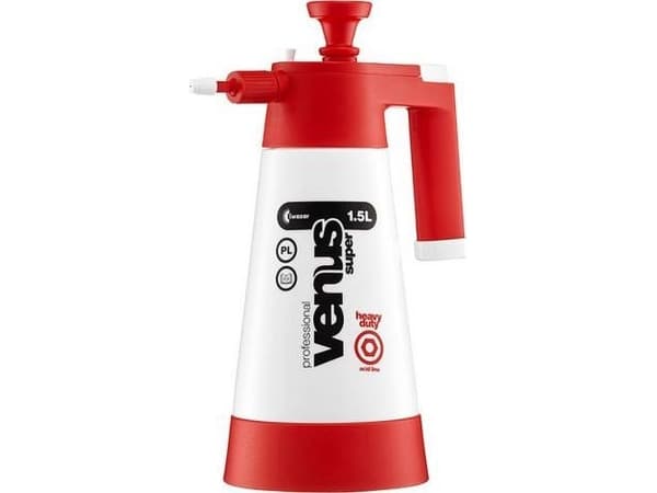 Pumpespray, Kwazar Venus Professional Super HD, 1,5 l, rød, plast