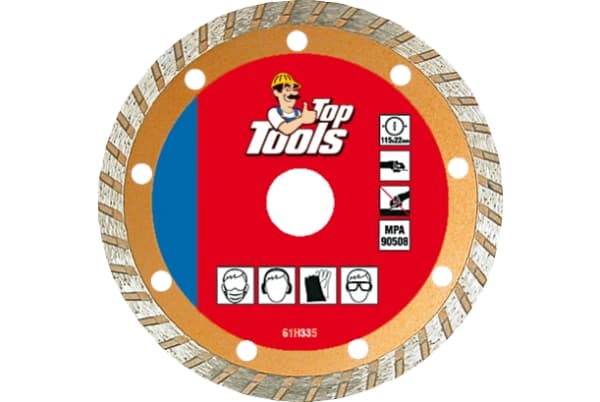Top Tools Timanttiterä 125x22x2,2mm turbo - 61H345