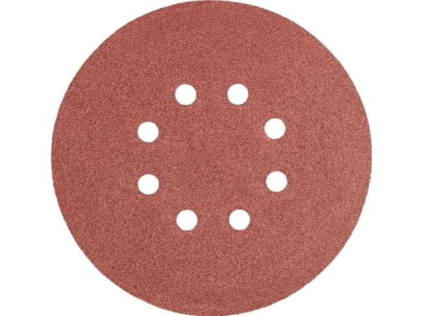 Sanding discs 150mm, K100, 5pcs with 8 holes Graphite 55H948