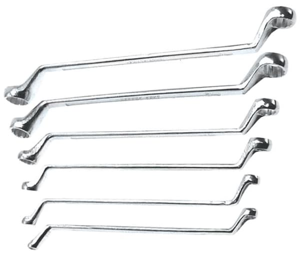Top Tools böjda ringnycklar 6-17mm 6st (35D455)