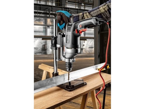 Borestativ GRAPHITE 56H655 400 mm Grå, Sort