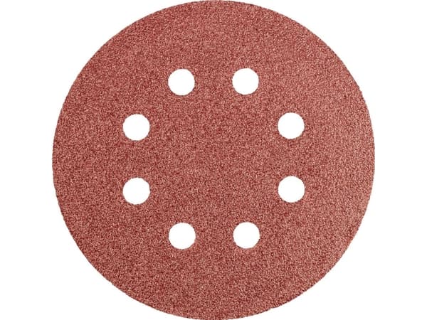 Sanding discs 125mm, K60, 5pcs with 8 holes Graphite 55H940