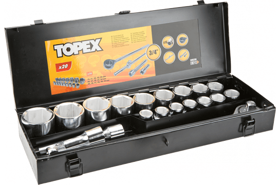 Topex työkalusarja 21 kpl (38D296)