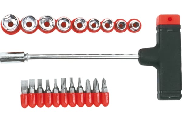 Top Tools Ruuvimeisselit ja hylsyt + kahva 21kpl - 39D385