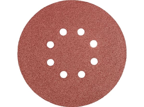 Sanding discs 150mm, K80, 5pcs with 8 holes Graphite 55H947