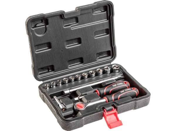 Top Tools Socket wrenches (1/4 "socket set, 15 pcs) - 38D525