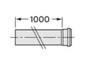 Miniatyrbilde 1 av 2: Vaillant Forlengerrør DN110 1,0m PP - 0020106385