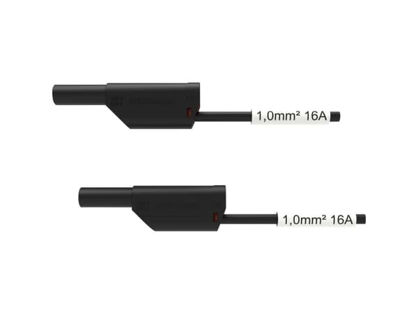 Schützinger VSFK 8500 / SIL1 / 200 / SW Sikkerhedsprøveledning 4 mm-stik 4 mm-stik 200.00 cm Sort 1 stk