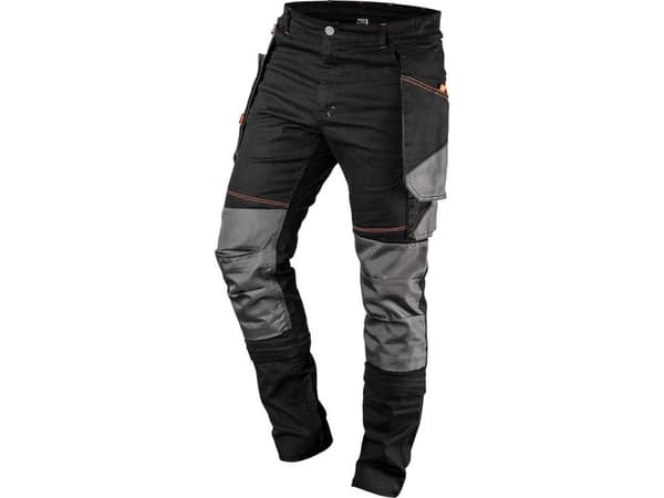 HD Slim Work Trousers, Detachable Pockets, Size XXXL