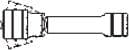 Teng Tools lutande förlängning 3/8" 150mm (01101807)