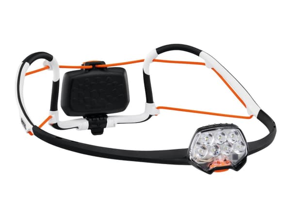 Petzl IKO CORE - Hodelykt - LED - hvitt lys - svart Sort, Oransje, Hvit