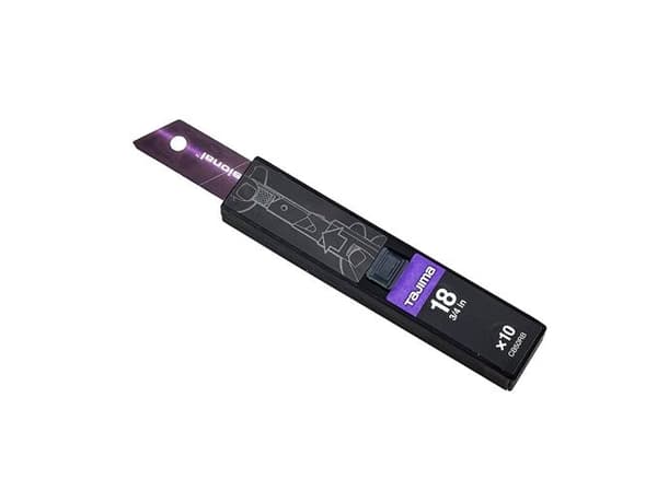 Knivblad knæk-af 18mm CB-50RB sort 10stk