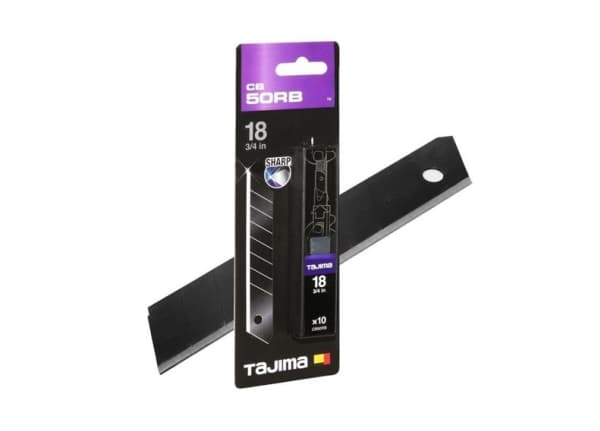 Knivblad knæk-af 18mm CB-50RB sort 10stk