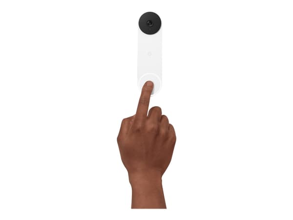 Google Nest - Dörrklocka - trådlös - Bluetooth, 802.11a/b/g/n - 2.4 Ghz, 5 GHz - snö
