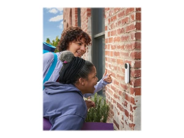 Google Nest - Dörrklocka - trådlös - Bluetooth, 802.11a/b/g/n - 2.4 Ghz, 5 GHz - snö