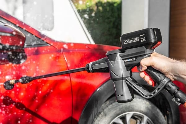 Graphite 58G083, Kompakt, Batteri, Grå, 170 l/t, 24 stang, 70 dB