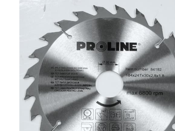 Pro-Line hårdmetall cirkelsågblad för trä 130x20mm 24z - 84132