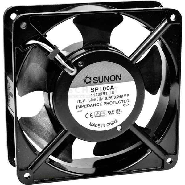 Sunon SP100A1123XBT Axialfläkt 115 V/AC 164.76 m³/h (L x B x H) 120 x 120 x 38 mm