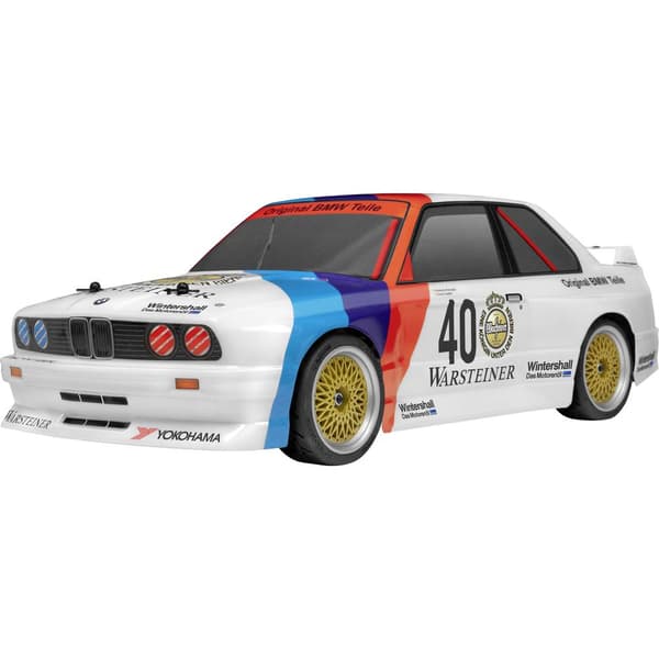 HPI Racing 1:10 RC modellbil Elektrisk Touringbil RS4 SPORT 3 BMW M3 E30 Warsteiner Fyrhjulsdrift (4WD) RtR 2,4 GHz ink