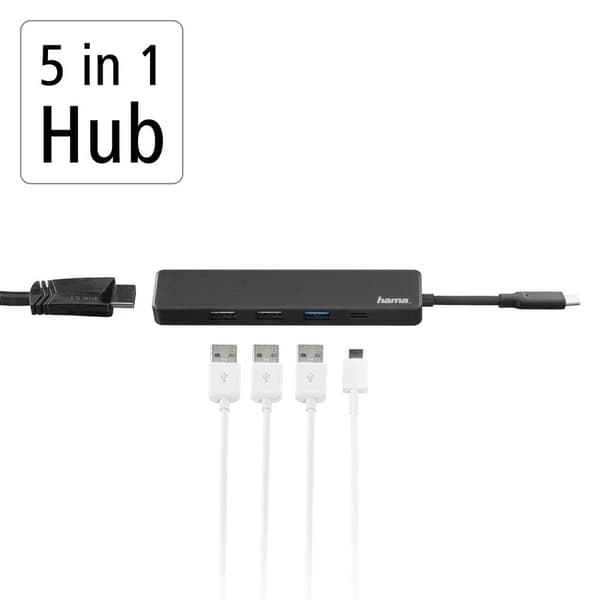 Hama USB-C®-dockningsstation 00200117 Passar till följande märken: univerzálny inkl. laddningsfunktion-lås, USB-C® Powe