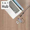 Miniatyrbild 3 av 4: Hama USB-C®-dockningsstation 00200109 Passar till följande märken: univerzálny inkl. laddningsfunktion-lås, USB-C® Powe