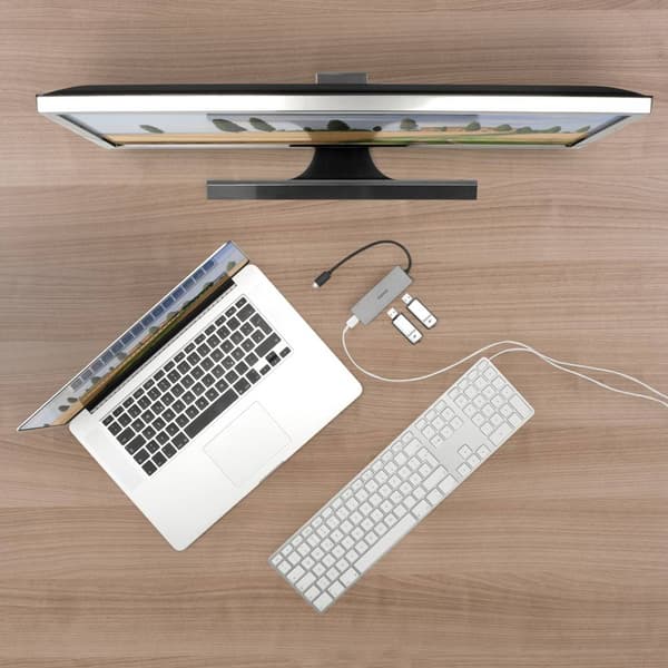 Hama 00200105 4 Port USB-C® (USB 3.1) Multiport Hubb Antracit