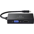 Miniatyrbild 3 av 4: Renkforce RF-4633066 USB-C® / HDMI / DVI / VGA Adapter [1x USB-C® hane - 1x VGA hona, HDMI hona, DVI-hona 24+5 pol] Sva