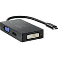 Miniatyrbild 2 av 4: Renkforce RF-4633066 USB-C® / HDMI / DVI / VGA Adapter [1x USB-C® hane - 1x VGA hona, HDMI hona, DVI-hona 24+5 pol] Sva