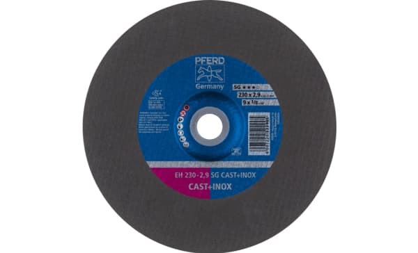 PFERD EH 230-2,9 SG CAST+INOX, Stål, Støpejern, Rustfritt stål, PFERD, 2,22 cm, 23 cm, 6600 RPM, 25 stykker