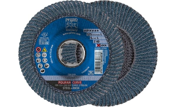 PFERD 67689063, 12,5 cm, 12200 RPM, 40 g, 10 styck