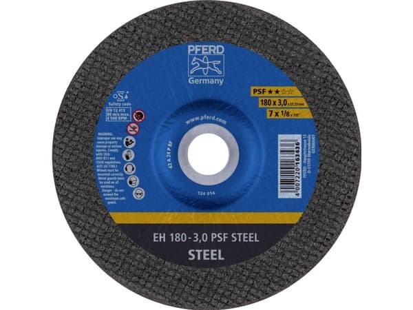 PFERD EH 180-3,0 PSF STEEL, Terästä, PFERD, 2,22 cm, 18 cm, 8500 RPM, 25 kpl