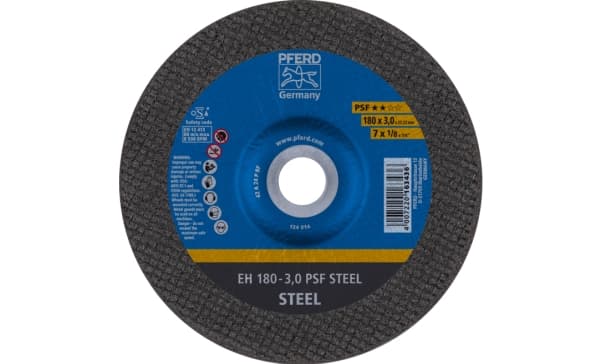 PFERD EH 180-3,0 PSF STEEL, Terästä, PFERD, 2,22 cm, 18 cm, 8500 RPM, 25 kpl