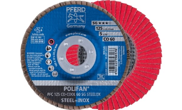 PFERD PFC 125 CO-COOL 60 SG STEELOX, Metall, 12200 RPM, 12,5 cm, 10 styck