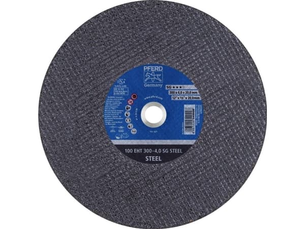 PFERD 100 EHT 300-4,0 SG STEEL/20,0, Stål, Gjutjärn, PFERD, 2 cm, 30 cm, 6400 RPM, 20 styck