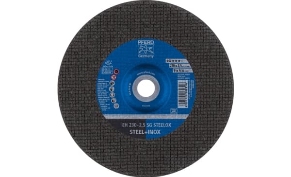 PFERD EH 230-2,5 SG STEELOX, Stål, Rustfritt stål, PFERD, 23 cm, 6600 RPM, 25 stykker