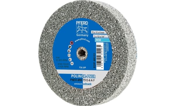 PFERD PNER-MW 7513-6 A F, Metall, 10200 RPM, 7,5 cm, 13 mm, 5 stykker