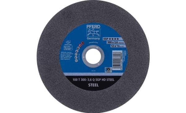 PFERD 100 T 300-3,6 Q SGP HD STEEL/40,0, Stål, PFERD, 4 cm, 30 cm, 6400 RPM, 20 styck