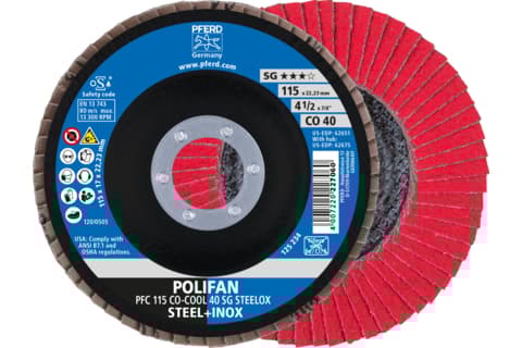 PFERD PFC 115 CO-COOL 40 SG STEELOX, Metalli, 13300 RPM, 11,5 cm, 10 kpl