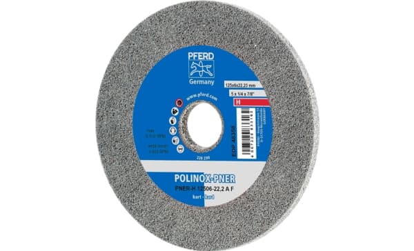 PFERD PNER-H 12506-22,2 A F, Terästä, Kirjometalli, Pronssi, Ruostumaton teräs, Muovi, Alumiini, Kupari, PFERD, 2,22 cm, 12,5 cm, 6100 RPM, 5 kpl