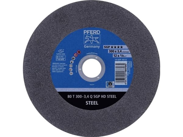 PFERD 4007220166185, Roterende fresestål, Metall, 5100 RPM, Sort, Blå, 30 cm, 3,4 mm