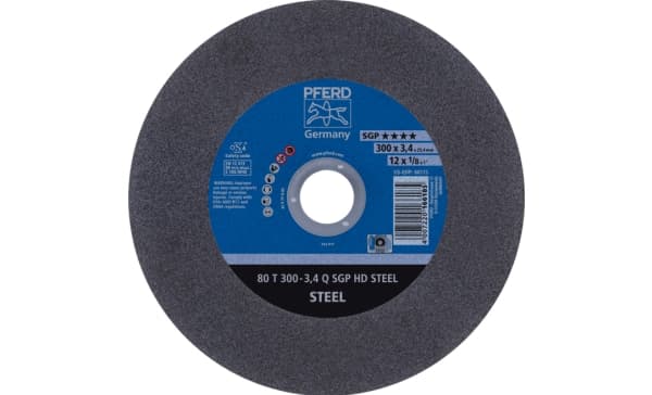 PFERD 4007220166185, Roterende fresestål, Metall, 5100 RPM, Sort, Blå, 30 cm, 3,4 mm