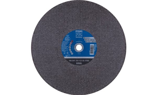 PFERD 100 EHT 350-4,5 SG STEEL/20,0, Stål, Støpejern, PFERD, 2 cm, 35 cm, 5500 RPM, 10 stykker