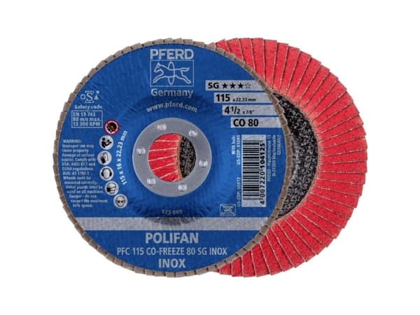 PFERD PFC 115 CO-FREEZE 80 SG INOX, Metall, 13300 RPM, 11,5 cm, 10 stykker