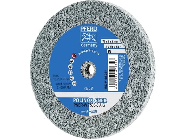 PFERD PNER-W 7506-6 A G, Metall, 10200 RPM, 7,5 cm, 6 mm, 5 styck