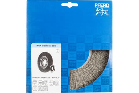 PFERD POS RBU 20025/AK32-2 INOX 0,20, 20 cm, 20 cm, Stål, Icke-järnmetaller, brons, Rostfritt stål, Gjuten aluminium, 4500 RPM