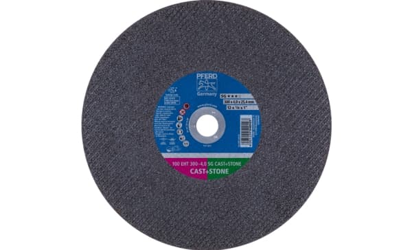 PFERD 100 EHT 300-4,0 SG CAST+STONE/25,4, Gjutjärn, PFERD, 2,54 cm, 30 cm, 6400 RPM, 20 styck